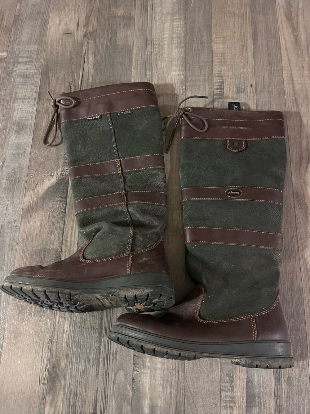 Dubarry of Ireland Brown and Black Tall Waterproof Rain & Snow Boots